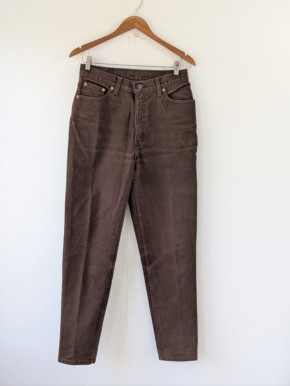 Vintage 512 90's Levi's Women's Brown Denim Jeans Size 13 Made In USA
